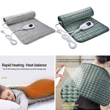 Maxbell Soft Electric Heating Pad 4 Timer Settings Large Pad for Relax Silver Grey