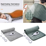 Maxbell Soft Electric Heating Pad 4 Timer Settings Large Pad for Relax Silver Grey