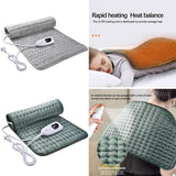 Maxbell Soft Electric Heating Pad 4 Timer Settings Large Pad for Relax Silver Grey