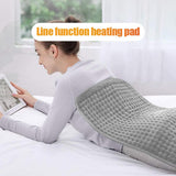 Maxbell Soft Electric Heating Pad 4 Timer Settings Large Pad for Relax Silver Grey