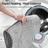 Maxbell Soft Electric Heating Pad 4 Timer Settings Large Pad for Relax Silver Grey