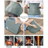 Maxbell Soft Electric Heating Pad 4 Timer Settings Large Pad for Relax Dark Green