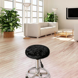 Maxbell Soft Bar Stool Covers 28-35cm Stretchable Dustproof Elastic for Bar Office Black