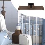 Maxbell Couch Cup Holder Tray Drink Holder Sofa Armrest Tray for Armrest Chair Brown