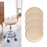 Maxbell Bar Stool Cushion Round Durable Soft Washable for 12-18 inch Chair beige