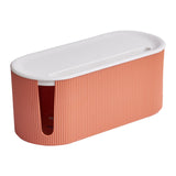 Maxbell Cable Management Box Hide & Conceal Power Strips for Bedroom 12x5.5x5inch orange