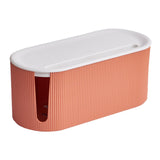 Maxbell Cable Management Box Hide & Conceal Power Strips for Bedroom 12x5.5x5inch orange