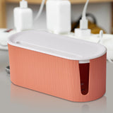 Maxbell Cable Management Box Hide & Conceal Power Strips for Bedroom 12x5.5x5inch orange