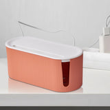 Maxbell Cable Management Box Hide & Conceal Power Strips for Bedroom 12x5.5x5inch orange