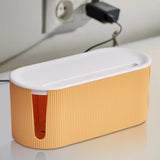 Maxbell Cable Management Box Hide & Conceal Power Strips for Bedroom 12x5.5x5inch yellow