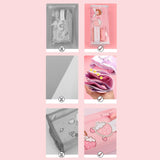 Maxbell Pencil Cases Pen Storage Bags Pouch School Stationery Supplies Pink