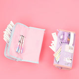Maxbell Pencil Cases Pen Storage Bags Pouch School Stationery Supplies Pink