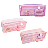 Maxbell Pencil Cases Pen Storage Bags Pouch School Stationery Supplies Pink