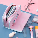 Maxbell Pencil Cases Pen Storage Bags Pouch School Stationery Supplies Pink