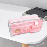 Maxbell Pencil Cases Pen Storage Bags Pouch School Stationery Supplies Pink