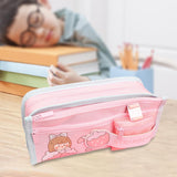 Maxbell Pencil Cases Pen Storage Bags Pouch School Stationery Supplies Pink