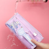 Maxbell Pencil Cases Pen Storage Bags Pouch School Stationery Supplies Purple