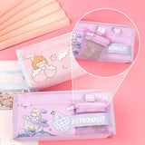 Maxbell Pencil Cases Pen Storage Bags Pouch School Stationery Supplies Purple