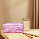 Maxbell Pencil Cases Pen Storage Bags Pouch School Stationery Supplies Purple