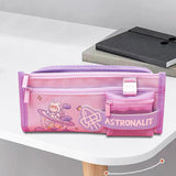 Maxbell Pencil Cases Pen Storage Bags Pouch School Stationery Supplies Purple