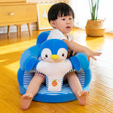 Maxbell Lovely Toddlers Couch Chairs Cover Plush Cartoon Animal Kids Sofa Cover Penguin