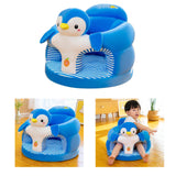 Maxbell Lovely Toddlers Couch Chairs Cover Plush Cartoon Animal Kids Sofa Cover Penguin