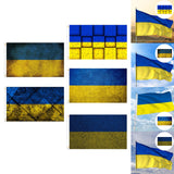 Maxbell Ukraine Flag 90x150cm Ukrainian National Flag for Holiday Yard Decoration style 1