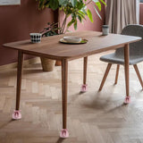 Maxbell 4Pcs Table Chair Leg Socks Sleeve Floor Protector Furniture Feet Covers Pink