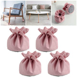 Maxbell 4Pcs Table Chair Leg Socks Sleeve Floor Protector Furniture Feet Covers Pink