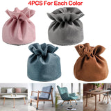 Maxbell 4Pcs Table Chair Leg Socks Sleeve Floor Protector Furniture Feet Covers Pink