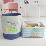 Maxbell Folding Laundry Basket Bucket Organizer for Clothes Toys Dinosaur B