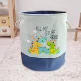 Maxbell Folding Laundry Basket Bucket Organizer for Clothes Toys Dinosaur B