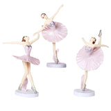 Maxbell Elegant Cake Topper Ballet Girls Decoration Home Decor for Girl Birthday pink
