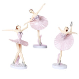 Maxbell Elegant Cake Topper Ballet Girls Decoration Home Decor for Girl Birthday pink