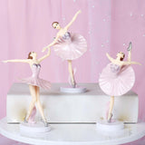 Maxbell Elegant Cake Topper Ballet Girls Decoration Home Decor for Girl Birthday pink