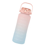 Maxbell Portable Motivational Water Bottle BPA Free for Sports Home Office Fitness Pink 1500ml