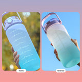 Maxbell Portable Motivational Water Bottle BPA Free for Sports Home Office Fitness Pink 1500ml
