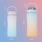Maxbell Portable Motivational Water Bottle BPA Free for Sports Home Office Fitness Pink 1500ml