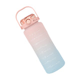 Maxbell Portable Motivational Water Bottle BPA Free for Sports Home Office Fitness Pink 1500ml