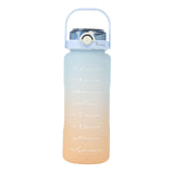 Maxbell Portable Motivational Water Bottle BPA Free for Sports Home Office Fitness Blue 1500ml