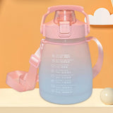 Maxbell Outdoor Motivational Water Bottle Time Marker Pink
