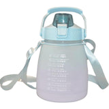 Maxbell Outdoor Motivational Water Bottle Time Marker Green