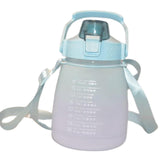Maxbell Outdoor Motivational Water Bottle Time Marker Green