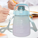 Maxbell Outdoor Motivational Water Bottle Time Marker Green