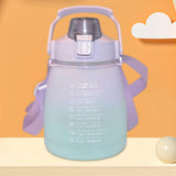 Maxbell Outdoor Motivational Water Bottle Time Marker Purple