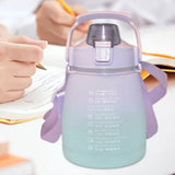 Maxbell Outdoor Motivational Water Bottle Time Marker Purple