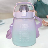 Maxbell Outdoor Motivational Water Bottle Time Marker Purple