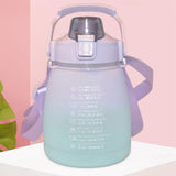 Maxbell Outdoor Motivational Water Bottle Time Marker Purple
