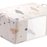 Maxbell Clothes Storage Bag Organizer Blankets Bedding Luggage Bins Box Container Beige L