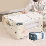 Maxbell Clothes Storage Bag Organizer Blankets Bedding Luggage Bins Box Container Beige L